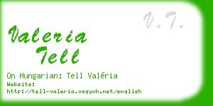 valeria tell business card